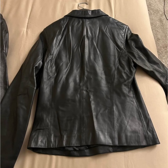 Wilsons Leather Women's Dark Leather Jacket - Picture 3 of 3
